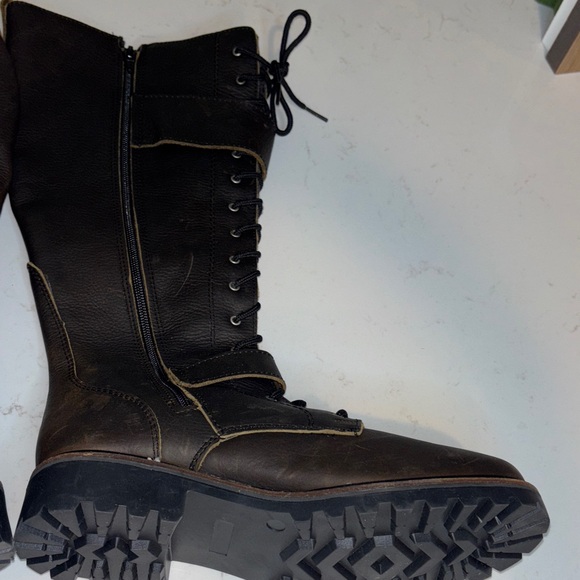 Women's Lace-Up Ankle Boots in Brown - Picture 6 of 8